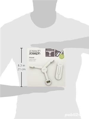 Cantar digital bucatarie Joseph Joseph TriScale Compact Folding Digital Kitchen Food Scale, Alb - imagine 8