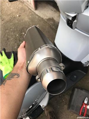 Toba trioval , aluminiu , noua , evacuare moto atv utv - imagine 8
