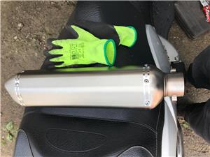 Toba trioval , aluminiu , noua , evacuare moto atv utv