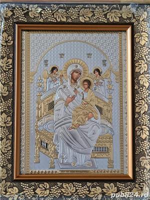 Icoana:Mantuitorul,Maica Domnului,Ierusalima-Relief 3 D - imagine 3