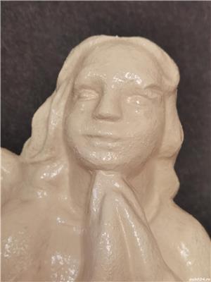 Set 2 statuete vechi, din ciment, ingeri. Dimensiune mare, pentru gradina. - imagine 3