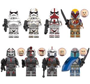 Set 8 Minifigurine tip Lego Star Wars cu Vizsla si Incinerator Trooper