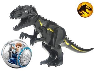 Dinozaur urias tip Lego de 30 cm: Black Indominus Rex