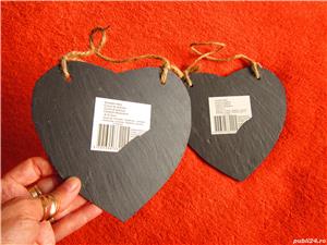 ardezie decoratiune inima x2  made in Germany (noi)-un cadou inedit - imagine 4