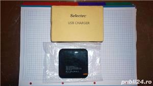 Incarcator telefon Selectec QC 3.0 48w 2-porturi cu pini de America - imagine 2