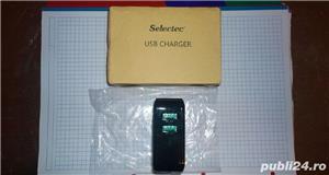 Incarcator telefon Selectec QC 3.0 48w 2-porturi cu pini de America