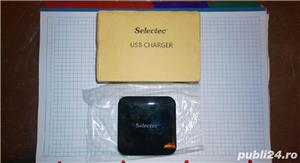 Incarcator telefon Selectec QC 3.0 48w 2-porturi cu pini de America - imagine 3