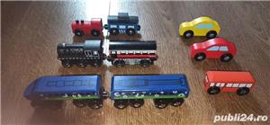 Set trenulete din lemn cu magnet  Compatibile cu toate circuitele din lemn de pe piata - imagine 6