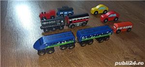 Set trenulete din lemn cu magnet  Compatibile cu toate circuitele din lemn de pe piata - imagine 5