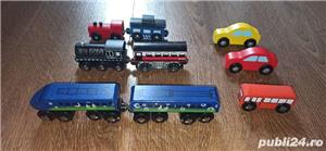 Set trenulete din lemn cu magnet  Compatibile cu toate circuitele din lemn de pe piata - imagine 4