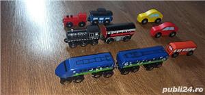 Set trenulete din lemn cu magnet  Compatibile cu toate circuitele din lemn de pe piata - imagine 2