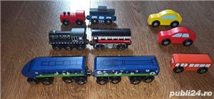 Set trenulete din lemn cu magnet  Compatibile cu toate circuitele din lemn de pe piata - imagine 3