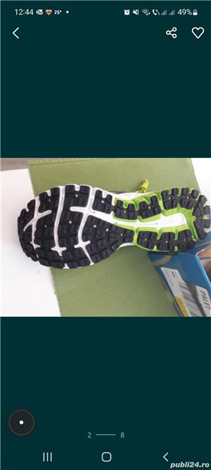 Papuci alergare Brooks Aduro3 barbati, Black/Green, 42.5 livrare gratuita t - imagine 4