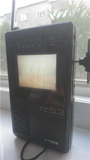 Vintage Citizen LC-TV Colour Pocket TV, Model TC53 - imagine 3