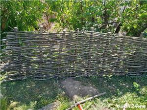 gard din nuiele/bețe impletite. - imagine 3