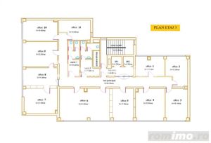 De inchiriat in cladire birouri P+5 etaje – ETAJ 3 - imagine 3