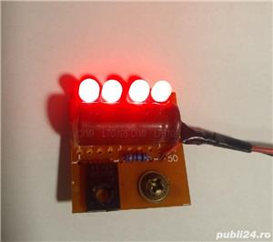 Kit   Modul Flasher (licarit) cu 4 Leduri Rosii la 12V