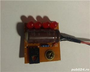 Kit   Modul Flasher (licarit) cu 4 Leduri Rosii la 12V