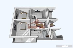 Duplex 4 camere, 300 mp curte libera in Selimbar COMISION 0% - imagine 13