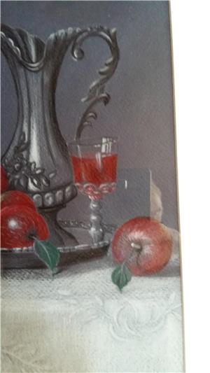 Tablou "Natura statica cu carafa si mere" - imagine 6