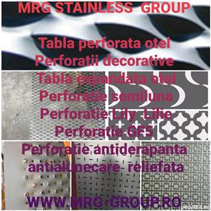 Tabla perforata otel 3x1000x2000mm R5T8 perforatie rotunda 5mm gaurita stantata sita zincata inox - imagine 4