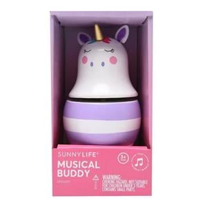 Jucarie copii muzicala din lemn Sunnylife Unicorn Musical Buddy - imagine 1