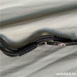 Bratata diamante negre cu aur de 18k