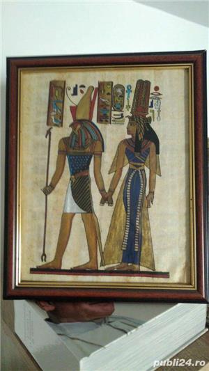 Tablou cu papirus Egiptul Antic / Decoratii interioare 