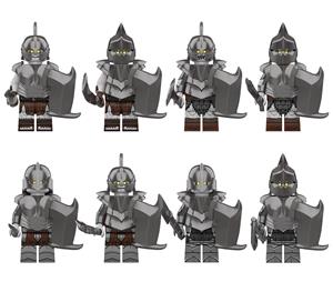 Set 8 Minifigurine tip Lego Lord of the Rings Orcs Army Warriors