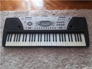 Orga pian Yamaha PSS-380 / MQ-810, USB / Delson CK49 MIDI husa microfon casti adaptor / pedala - imagine 2