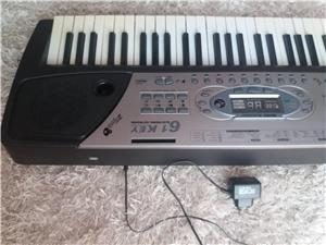 Orga pian Yamaha PSS-380 / MQ-810, USB / Delson CK49 MIDI husa microfon casti adaptor / pedala