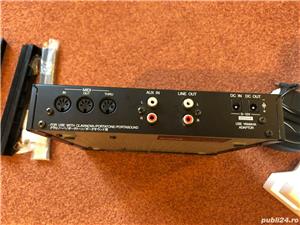 Orga pian Yamaha PSS-380 / MQ-810, USB / Delson CK49 MIDI husa microfon casti adaptor / pedala - imagine 9