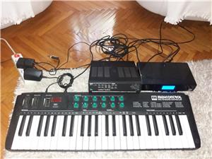 Orga pian Yamaha PSS-380 / MQ-810, USB / Delson CK49 MIDI husa microfon casti adaptor / pedala - imagine 8