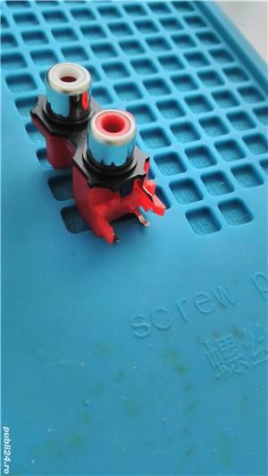 Mufa conector RCA mama - pe panou, through hole, pentru proiecte - imagine 3