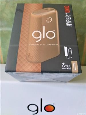 Dispozitiv Starter kit Glo Hyper+ Uniq Gold   Black 2022 (nou-sigilat) - imagine 2