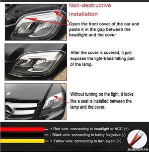 LED DRL - Lumini de zi auto cu semnalizare dinamica (DRL - Daytime Running Lights)  - imagine 4