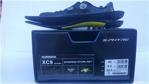 Papuci ciclism SHIMANO S-PHYRE XC9 Black - imagine 3