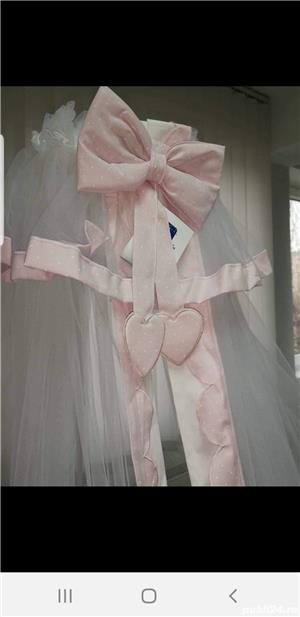 Vand baldachin tul roz Italia - imagine 2