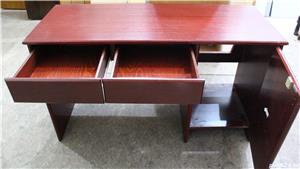 10 buc Birou cu usa si sertare; Masa cu blat 130x52 si spatiu minibar - imagine 2