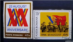 Timbre 1974 - 30 de ani de la insurectia din 23 August