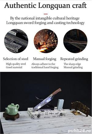 Cutit japonez Kiritsuke, otel premium - imagine 4