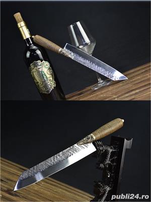 Cutit japonez Kiritsuke, otel premium - imagine 2