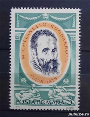 Timbre 1975 - 500 de ani de la nasterea lui Michelangelo MNH