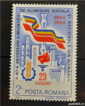 Timbre 1984 Aniversare a Revolutiei de la 23 August MNH