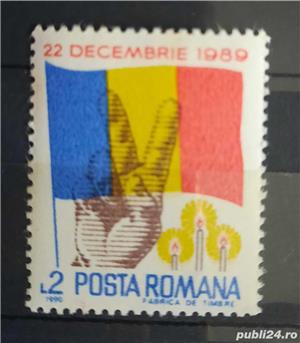 Timbre 1990 Revolutia populara din Romania 22 decembrie 1989 MNH
