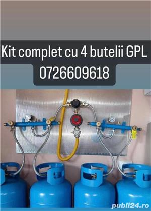 Kit complet cu 4 butelii GPL 80L+accesorii pt incalzire pe GPL