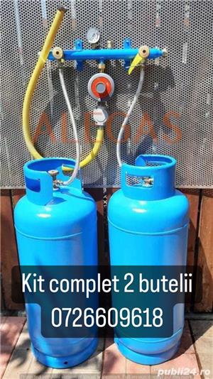 Kit complet cu 2 butelii GPL 50L+accesorii pt incalzire pe GPL