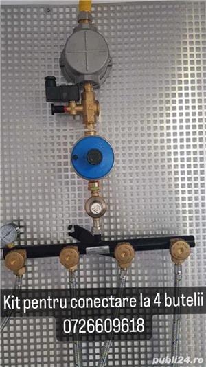 Kit complet pentru conectare 4 butelii GPL mari la centrala termica