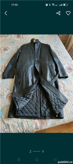 Haină lunga di piele - imagine 2