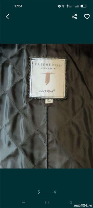 Haină lunga di piele - imagine 3